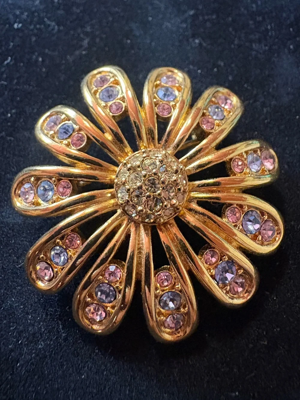 SIGNED Vintage Swarovski Brooch